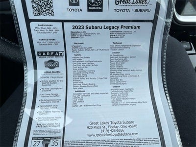 2023 Subaru Legacy Premium