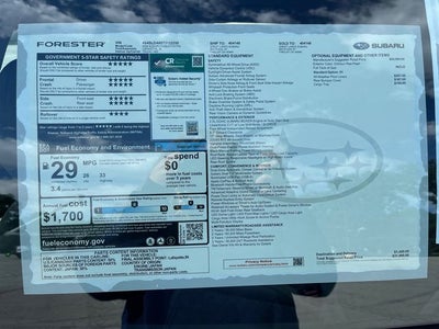 2026 Subaru FORESTER Standard Model
