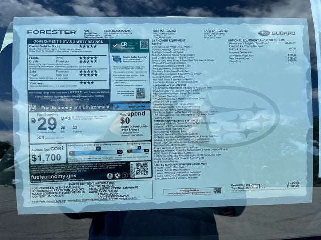2026 Subaru FORESTER Standard Model