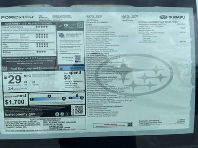 2026 Subaru FORESTER Standard Model