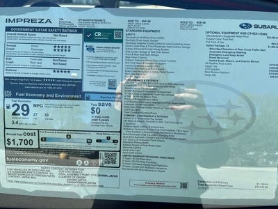 2026 Subaru IMPREZA Sport