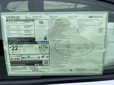 2026 Subaru WRX Premium