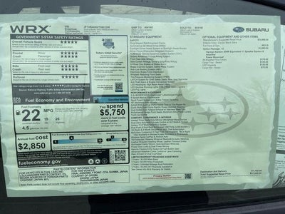 2026 Subaru WRX Premium