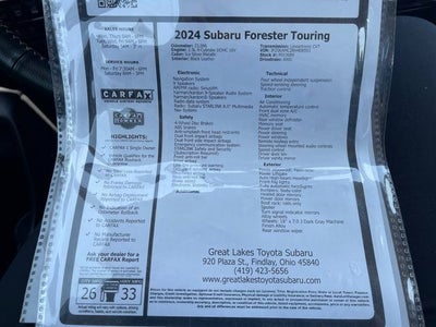 2024 Subaru Forester Touring