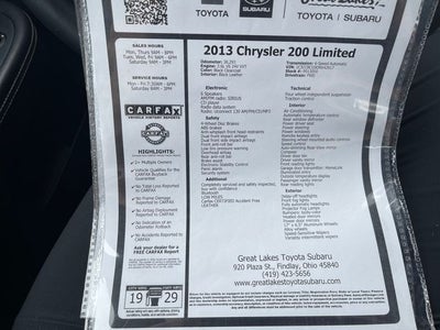 2013 Chrysler 200 Limited