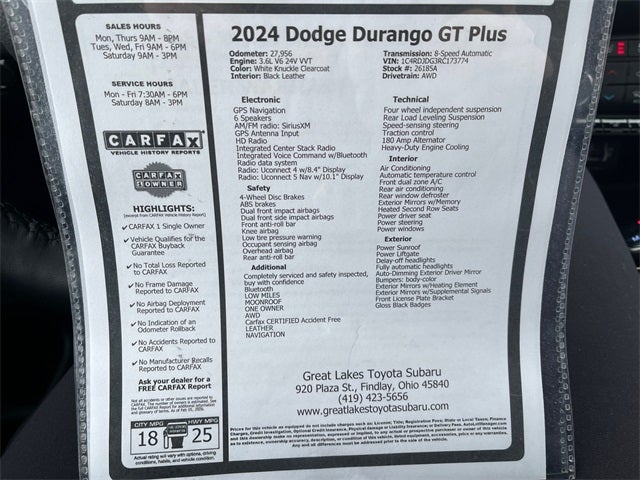 2024 Dodge Durango GT Plus