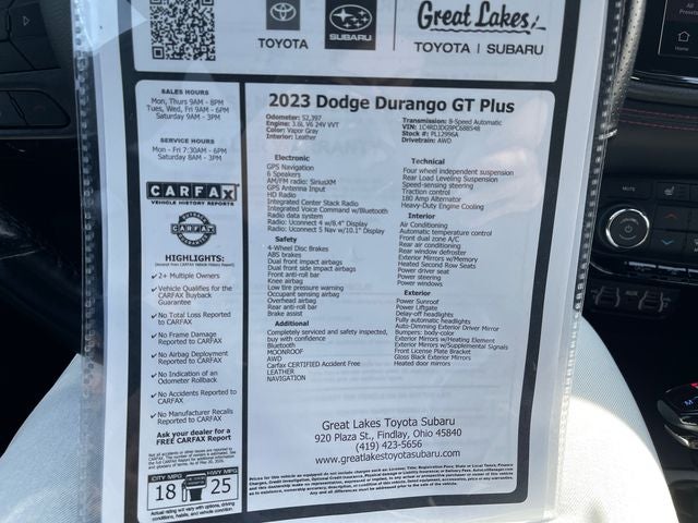 2023 Dodge Durango GT Plus