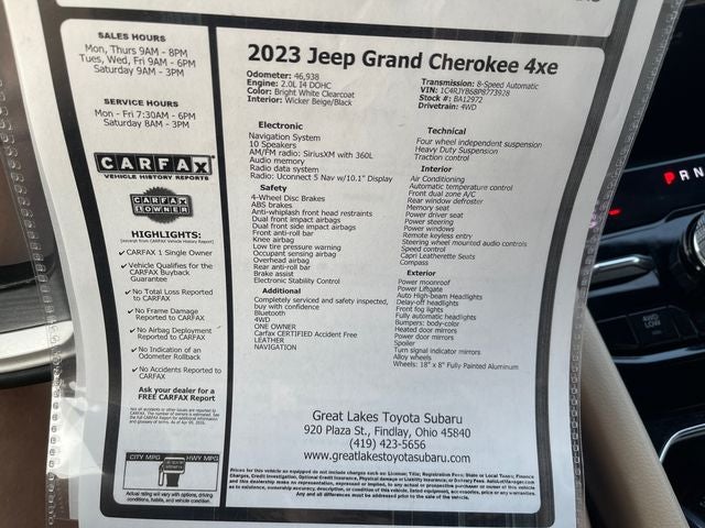 2023 Jeep Grand Cherokee 4xe