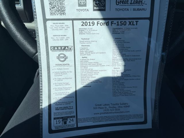 2019 Ford F-150 XLT