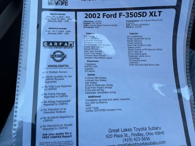 2002 Ford F-350SD XLT