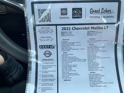 2021 Chevrolet Malibu LT