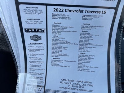 2022 Chevrolet Traverse LS