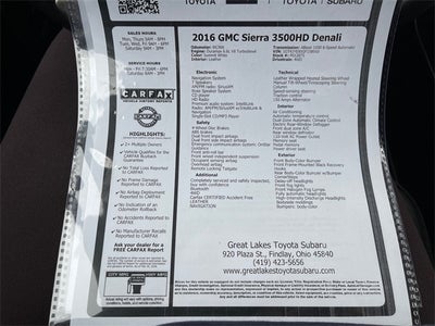 2016 GMC Sierra 3500HD Denali