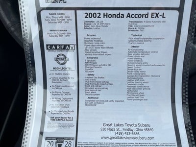 2002 Honda Accord EX-L