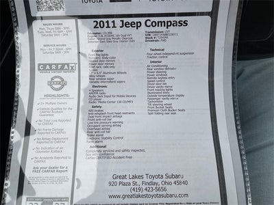 2011 Jeep Compass Latitude