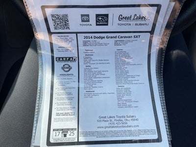 2014 Dodge Grand Caravan SXT