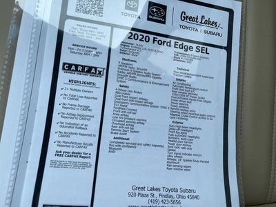 2020 Ford Edge SEL