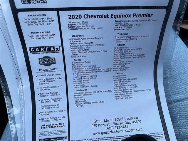 2020 Chevrolet Equinox Premier