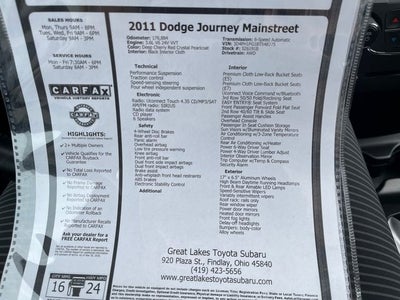 2011 Dodge Journey Mainstreet