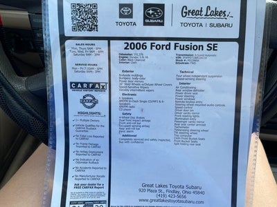 2006 Ford Fusion SE