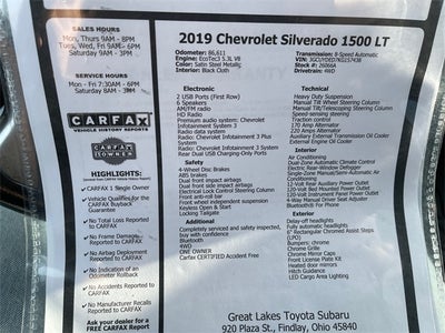 2019 Chevrolet Silverado 1500 LT