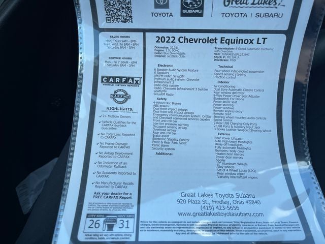 2022 Chevrolet Equinox LT