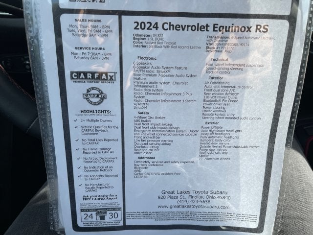 2024 Chevrolet Equinox RS