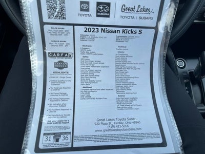 2023 Nissan Kicks S