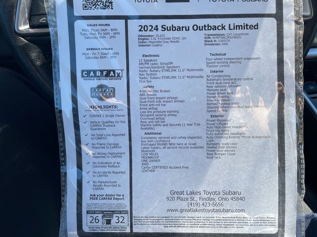 2024 Subaru Outback Limited