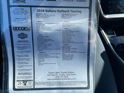 2024 Subaru Outback Touring