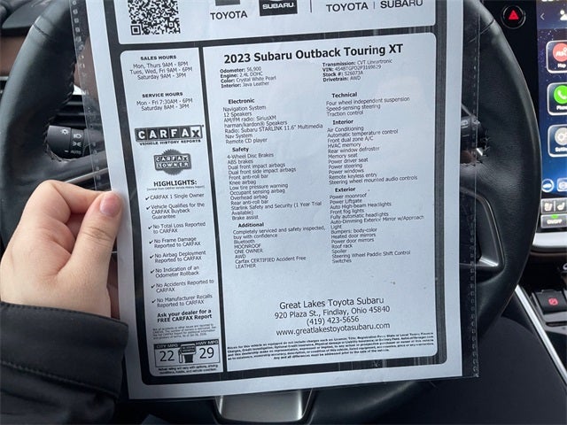 2023 Subaru Outback Touring XT