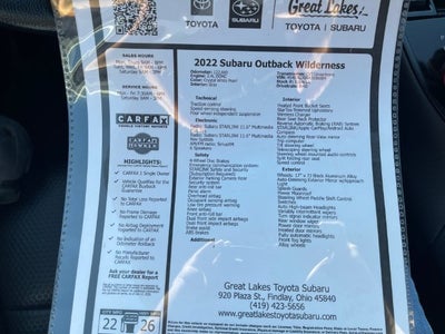2022 Subaru Outback Wilderness