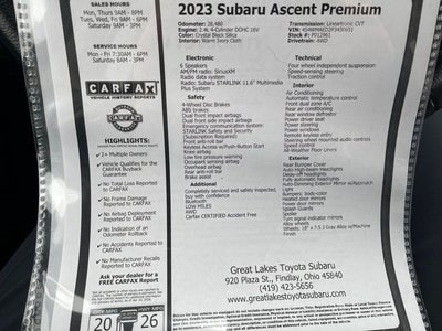 2023 Subaru Ascent Premium