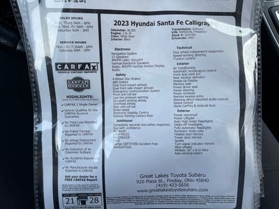 2023 Hyundai Santa Fe Calligraphy