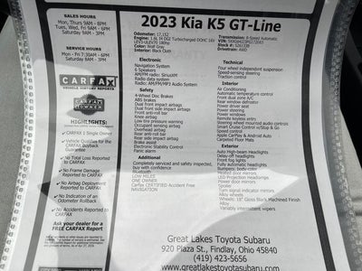 2023 Kia K5 GT-Line