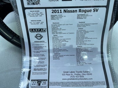 2011 Nissan Rogue SV