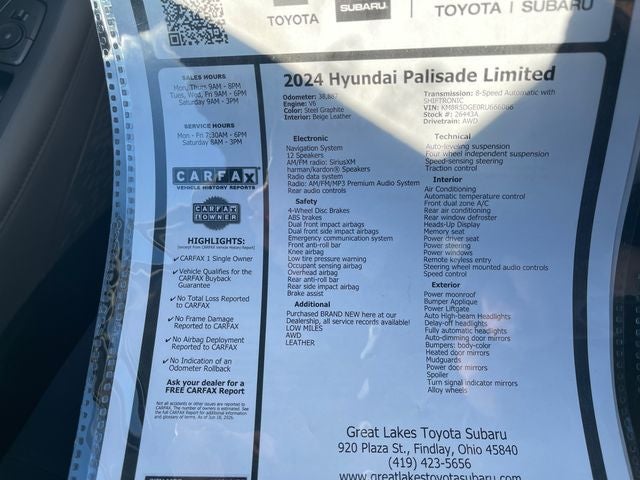 2024 Hyundai Palisade Limited