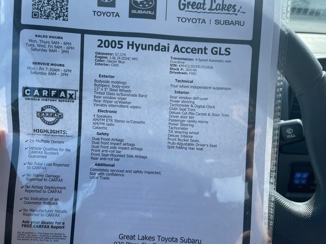 2005 Hyundai Accent GLS