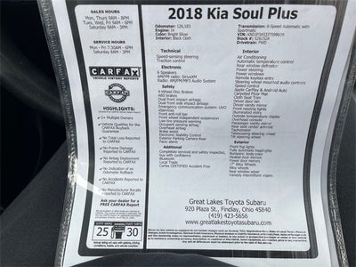 2018 Kia Soul Plus