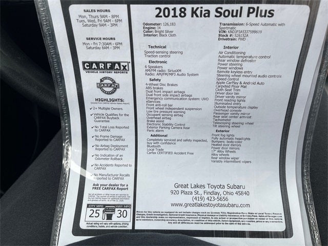 2018 Kia Soul Plus