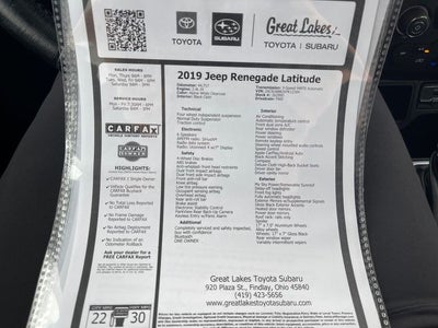 2019 Jeep Renegade Latitude