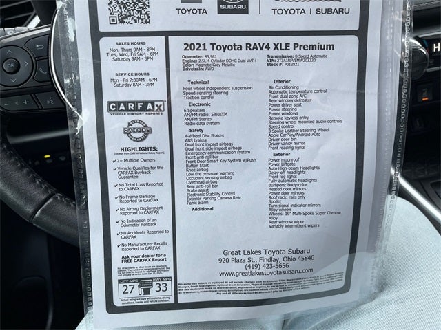 2021 Toyota RAV4 XLE Premium