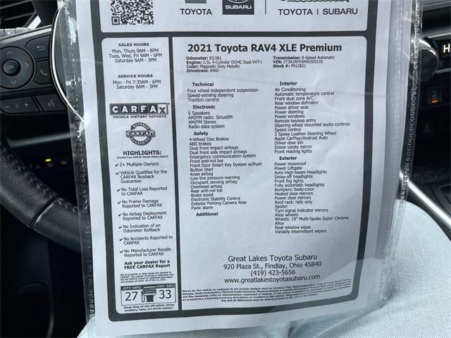 2021 Toyota RAV4 XLE Premium