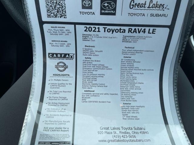 2021 Toyota RAV4 LE