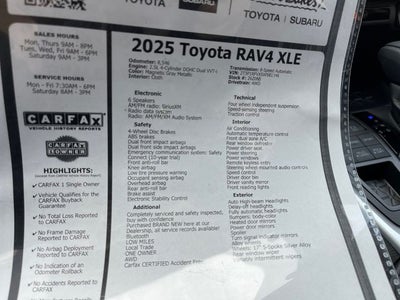 2025 Toyota RAV4 XLE