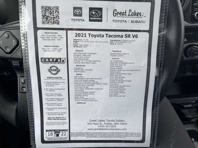 2021 Toyota TACOMA SR SR V6