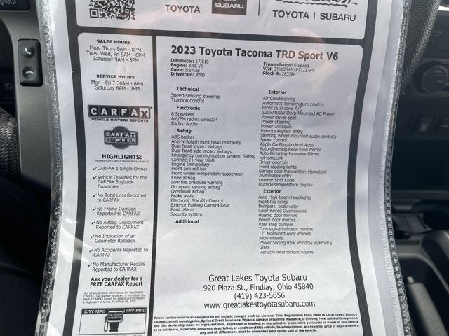 2023 Toyota Tacoma TRD Sport V6