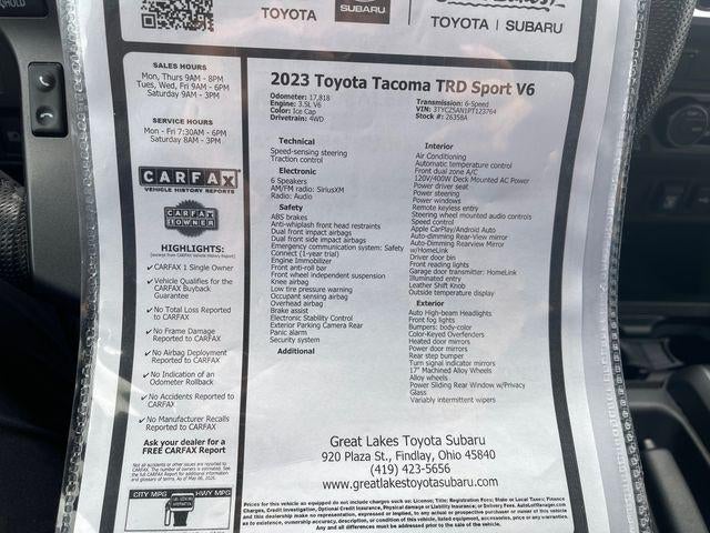 2023 Toyota TACOMA TRD SPORT TRD Sport V6