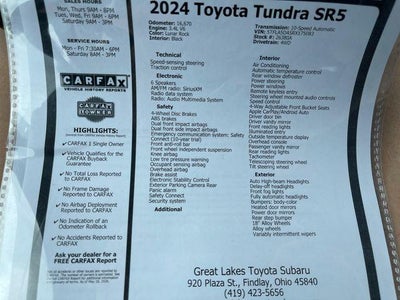 2024 Toyota Tundra SR5