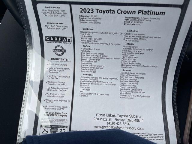2023 Toyota Toyota Crown PLT Platinum